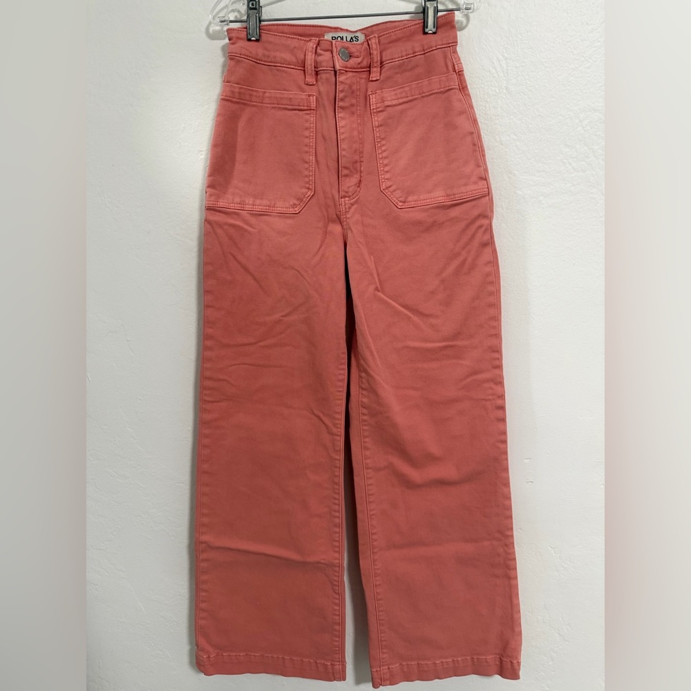 Rolla's Sailor Scoop Ankle Crop Jeans -Rose Size 26 - Picture 3 of 11